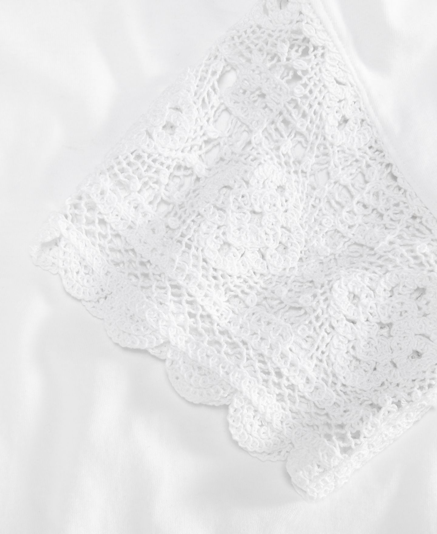 Женская футболка On 34th Crochet-Sleeve Jersey T-Shirt, цвет: Яркий белый — фото 6