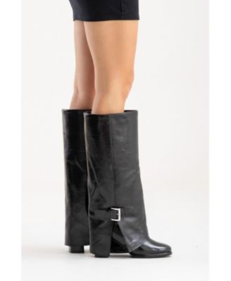 Women's Lojo Leather Block Heel Boot