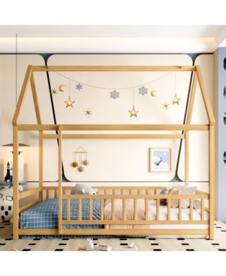  Wooden Floor Bed House Roof Frame Fence Guardrails