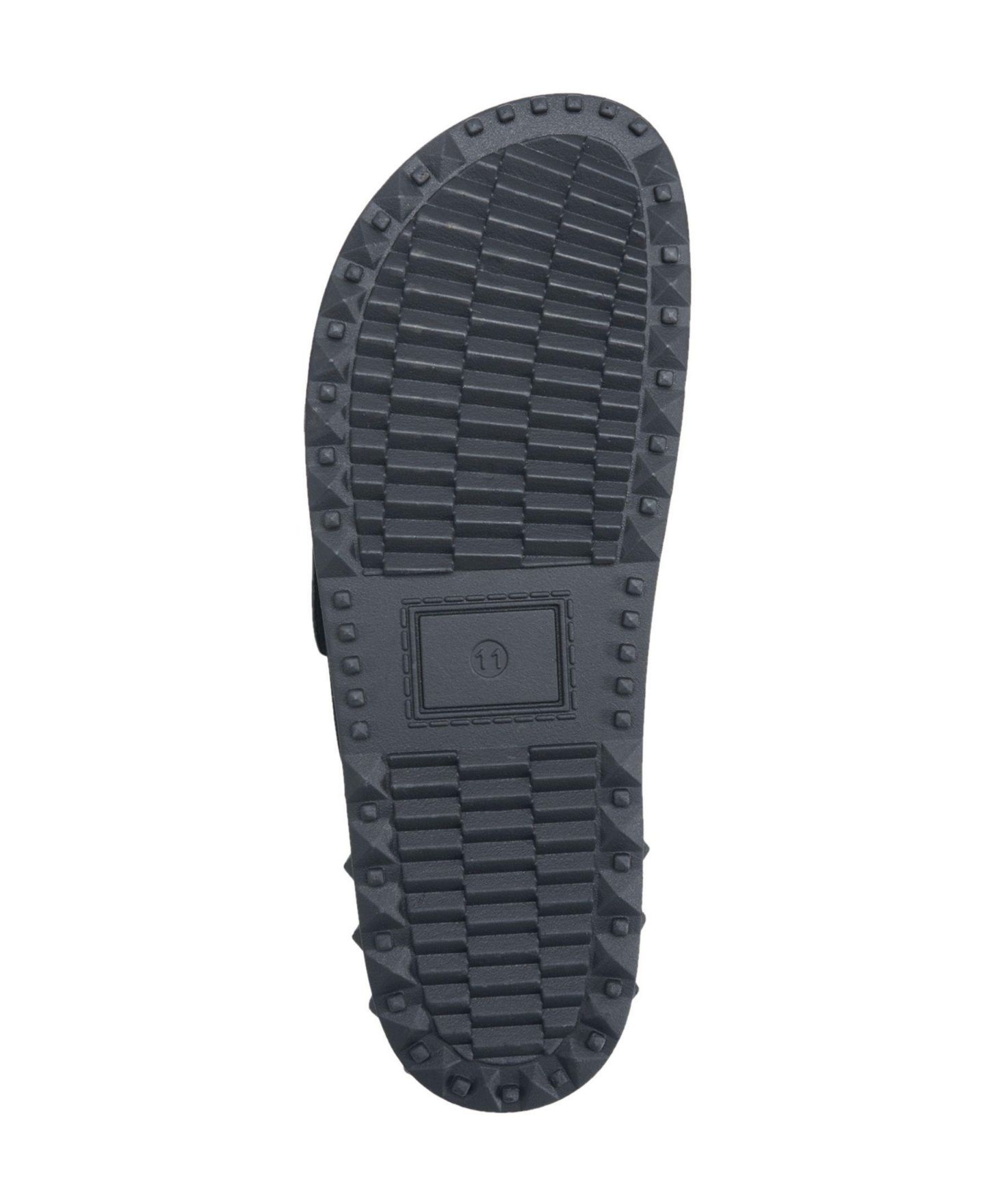 Мужские сандалии True Religion Cudi Velcro Strap SRS Logo Patch Sandal, цвет: Чёрный — фото 3