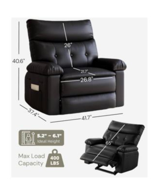 Oversized Manual Massage Recliner Sofa Chair for Living Room and Bedroom