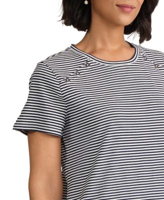 Women's Short-Sleeve Crewneck Pull-On T-Shirt
