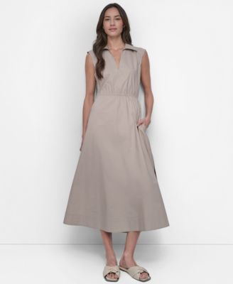 Women's Back-Cut-Out Sleeveless Maxi Dress