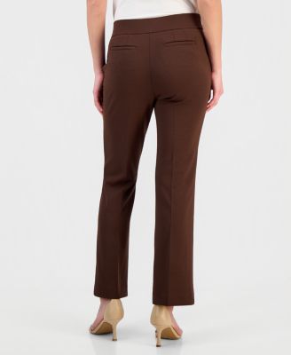 Women's Brown Pull-on Dress Pants & Trousers | Macy's