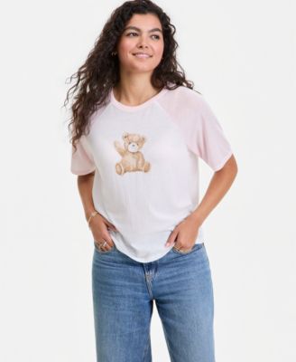 Juniors' Raglan Sleeve Top