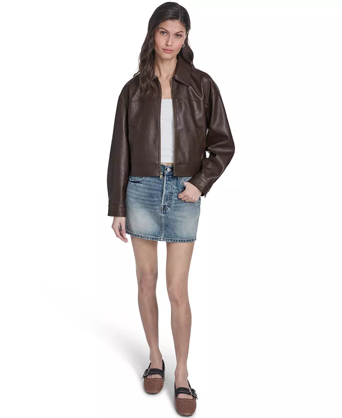 Women's Laydown Collar Zip-Front Jacket - thumbnail 6