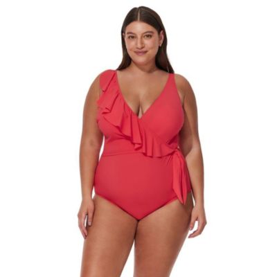 Women's Tutti Frutti Ruffle Surplice One Piece