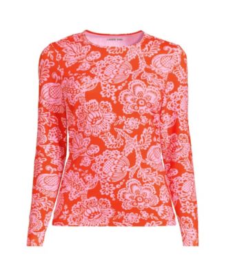 Women's Long Torso SunShade UPF 50 Long Sleeve Rash Guard Swim Tee