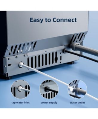 Freestanding Commercial Ice Maker, 66 lbs. Daily Capacity with LCD Display