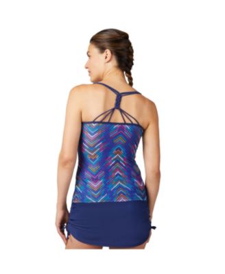 Women's Macrame Back Tankini Top