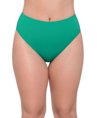 Women's Smoothing and Sculpting High Leg High Rise Swimsuit Bikini Bottoms