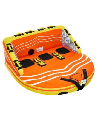 1-3 Rider Towable Boat Tube with Nylon Cover and 16 Handles