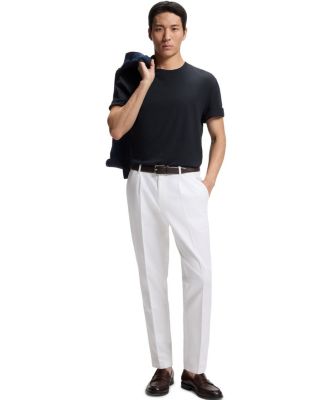 BOSS By Men's Cotton Linen Regular-Fit T-Shirt