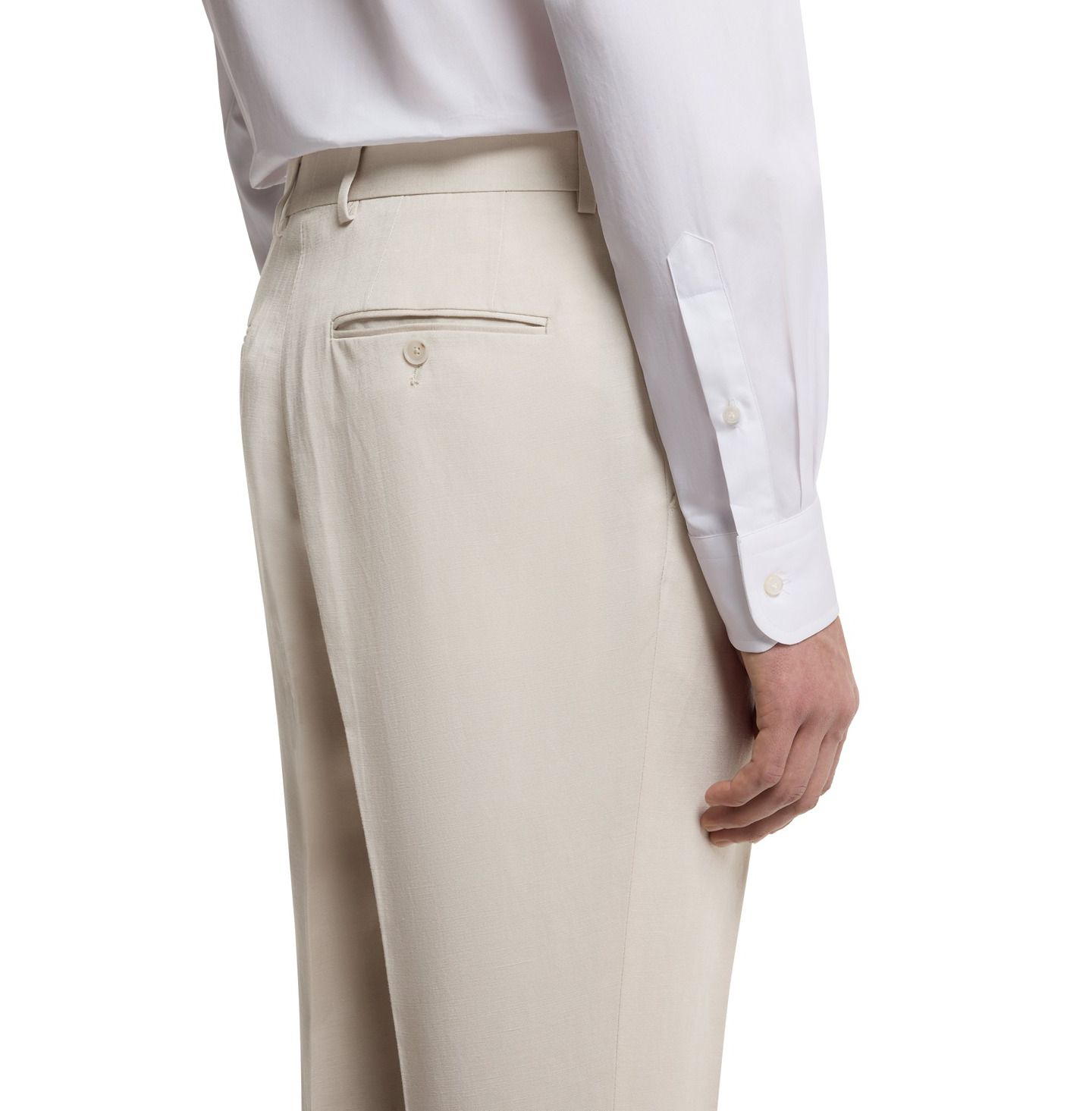 Мужские брюки Hugo Boss Beckham x BOSS Micro Pattern Slim-Fit, цвет: Серый — фото 2