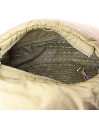 Padded Flap Shoulder Bag Quilted Tessuto