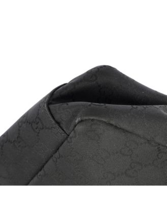 Medium Double Belt Flap Messenger GG Canvas with Perforated Leather