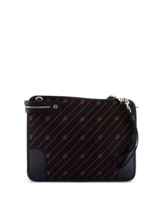 Interlocking G Messenger Bag GG Jacquard with Leather