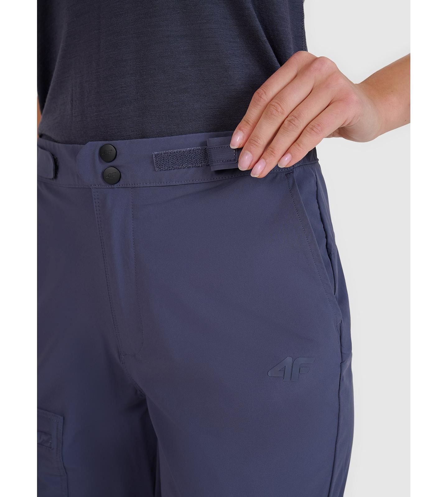 Женские шорты 4F Quick-Dry Trekking Regular, цвет: Антрацитовый — фото 6
