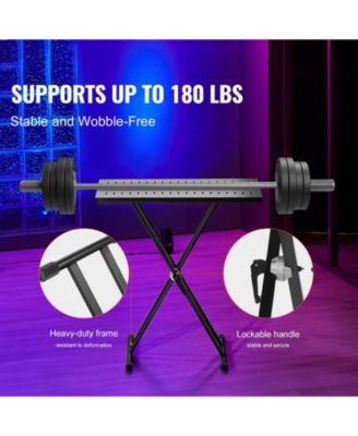 32 x 20 Inch Portable DJ Table Stand with Adjustable Height and Foldable Frame