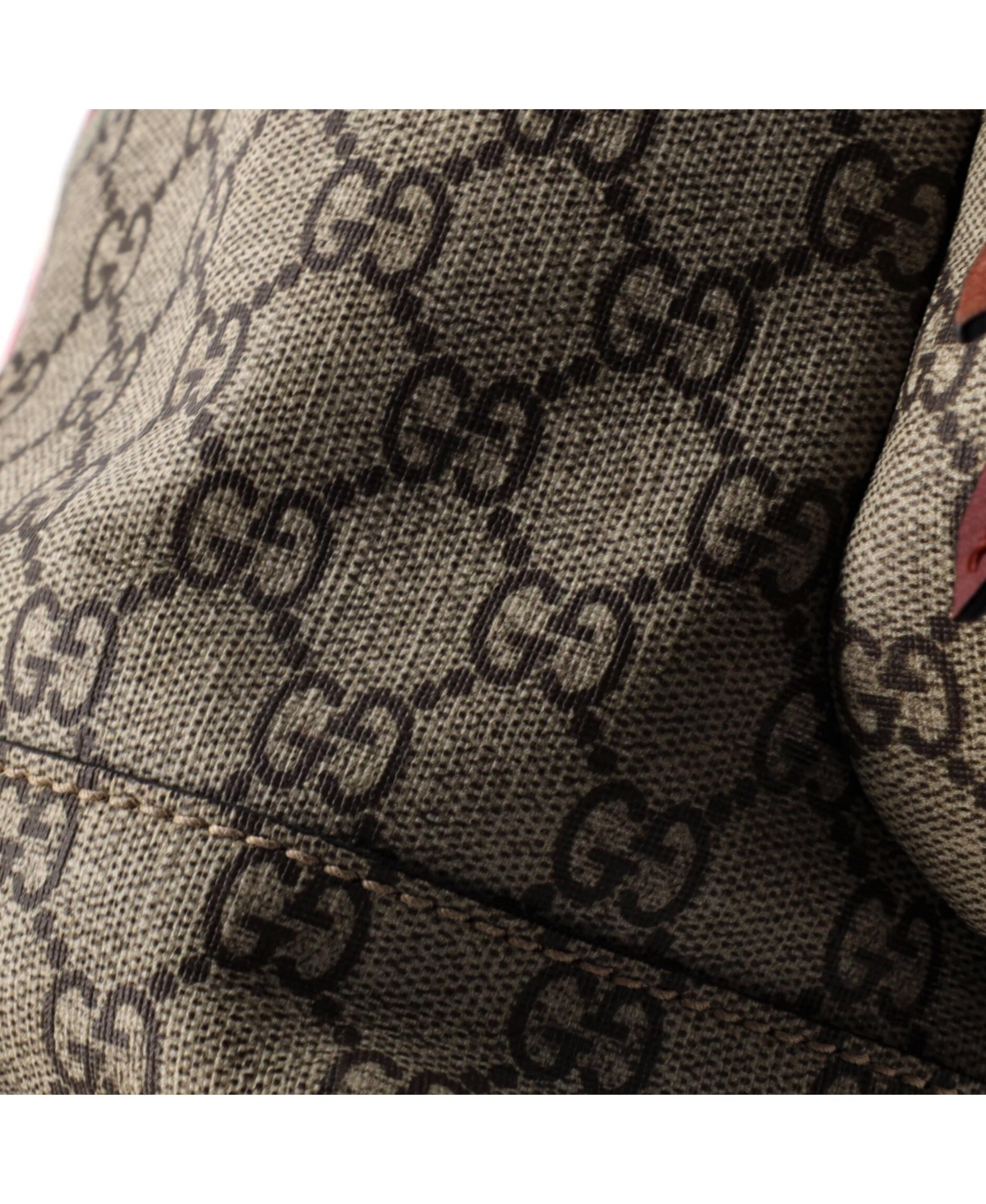 Pre-Owned Gucci Medium Buckle Backpack Blooms Print Gg Coated Canvas