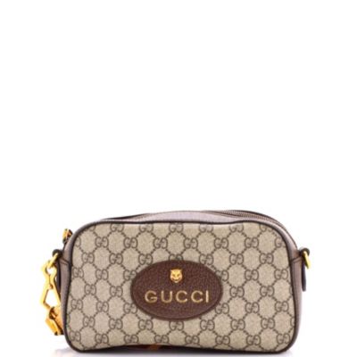 Neo Vintage Camera Messenger Bag GG Coated Canvas