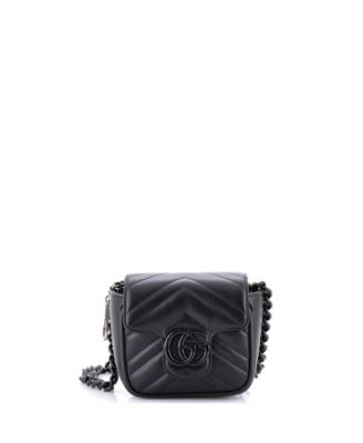 Mini GG Marmont Flap Belt Bag Matelasse Leather