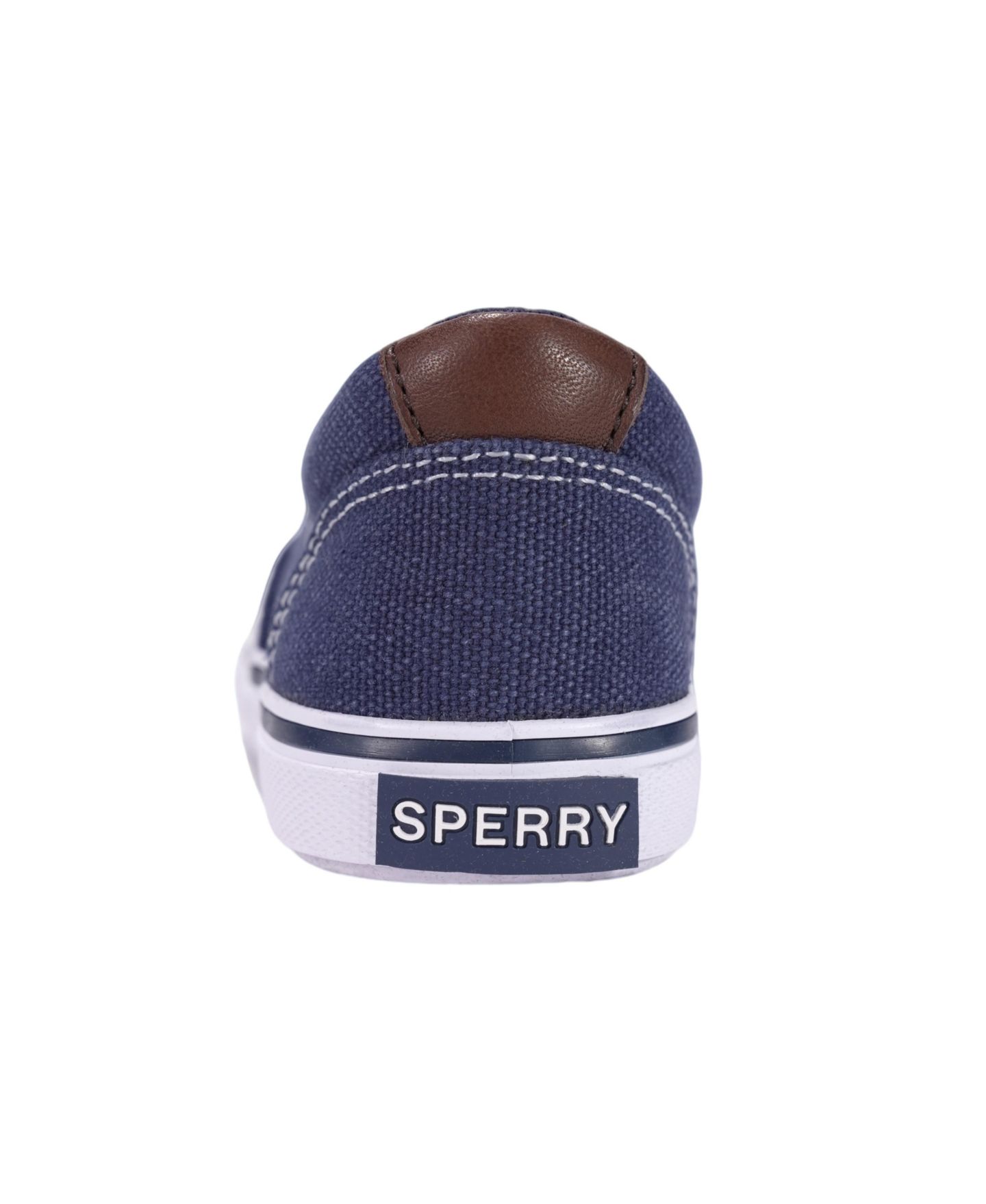 Детские кеды Sperry Striper II CVO из парусины, цвет: Тёмно-синий — фото 5