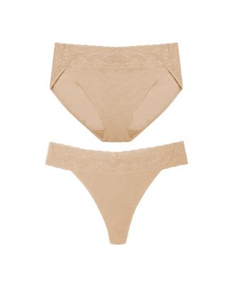 Women's Bliss Perfection One French Cut Brief andThong 2-Pack