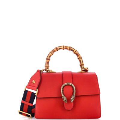 Medium Dionysus Bamboo Top Handle Bag Leather