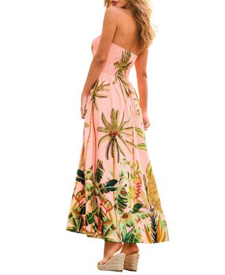 Women's Ocean View Tropical Maxi Beach Dress
