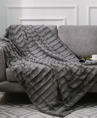 Textured Decorative Throw, 108" x 88"