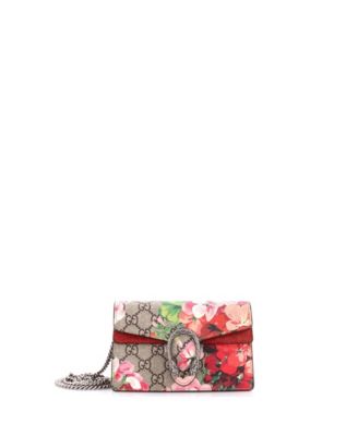 Super Mini Dionysus Bag Blooms Print GG Coated Canvas