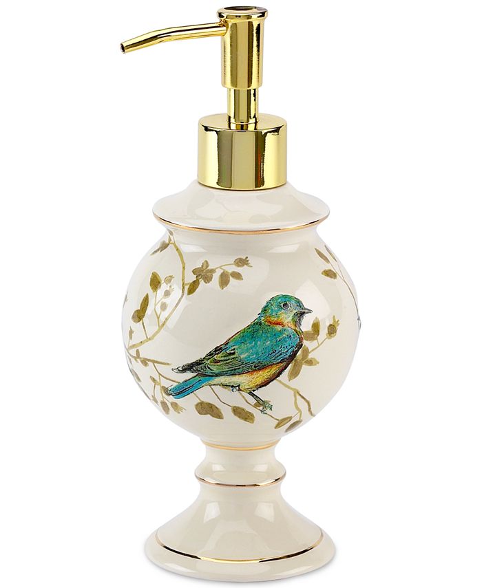 Avanti - Gilded Birds Soap and Lotion Dispenser