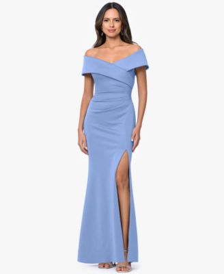 Women's Off-The-Shoulder Side-Slit Gown