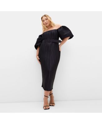 Women's Krista Pleat Midi Dress