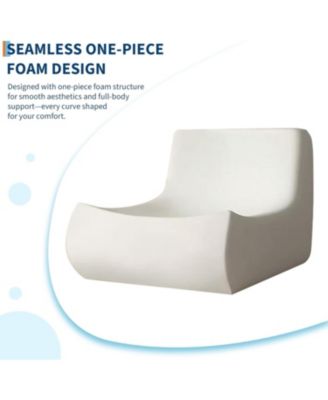 Modular Sectional Sofa, L-Shaped Bean Bag Couch with Deep Seat for Living Room