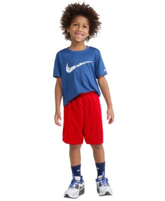 Boys' 4-7 Dri-FIT Logo Mesh Pull-On Shorts