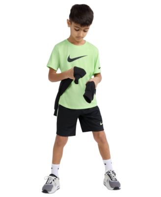 Boys' 4-7 Dri-FIT Swoosh T-Shirt and Shorts, 2-Piece Set