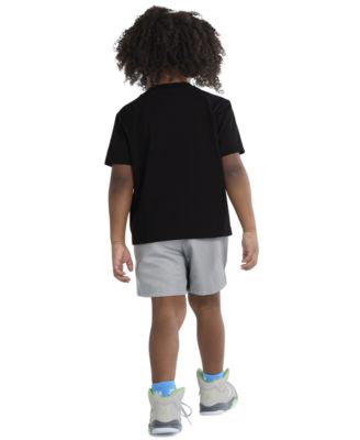 Jordan Boys' Toddler 2T-4T Dri-FIT Crewneck T-Shirt and Mesh Shorts, 2-Piece Set	