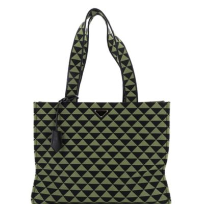 Horizontal Symbole Shopper Tote Jacquard