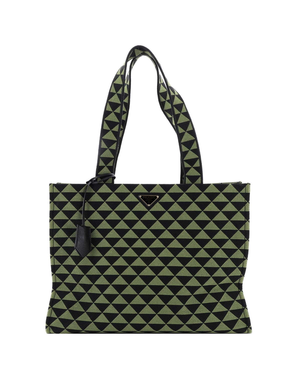 Pre-Owned Prada Horizontal Symbole Shopper Tote Jacquard