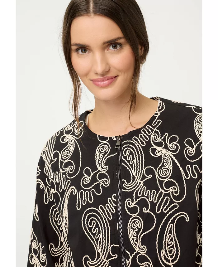 Women's Embroidered Indoor Jacket - thumbnail 5