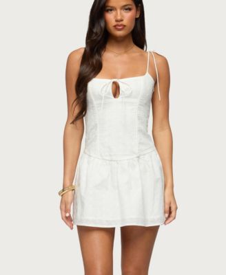 Women's Kaira Eyelet Boned Mini Dress