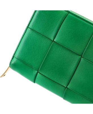 Long Cassette Zip Around Wallet Maxi Intrecciato Leather