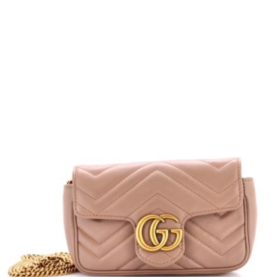 Mini GG Marmont Flap Bag Matelasse Leather