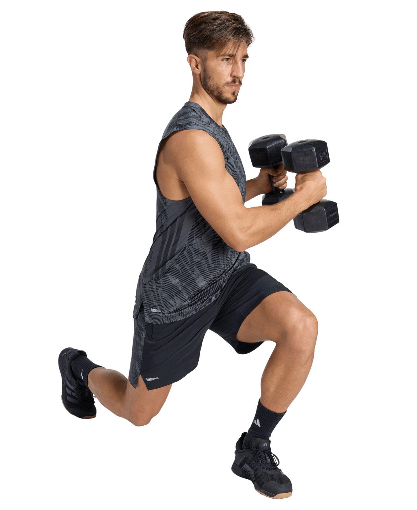 Мужские шорты adidas Tech Essentials Workout, цвет: Серый — фото 2