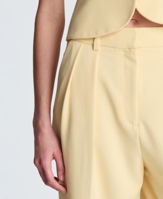 Women's Fly-Front Double Pleated Pants