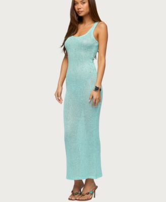 Women's Abby Sequin Sheer Knit Maxi Dress