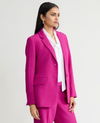 Women's Belted Notch Collar Blazer