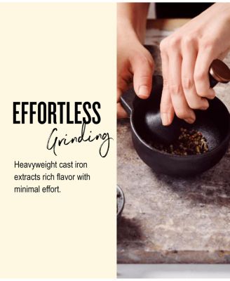 Nori 2-Cup Enameled Cast Iron Mortar & Pestle Set